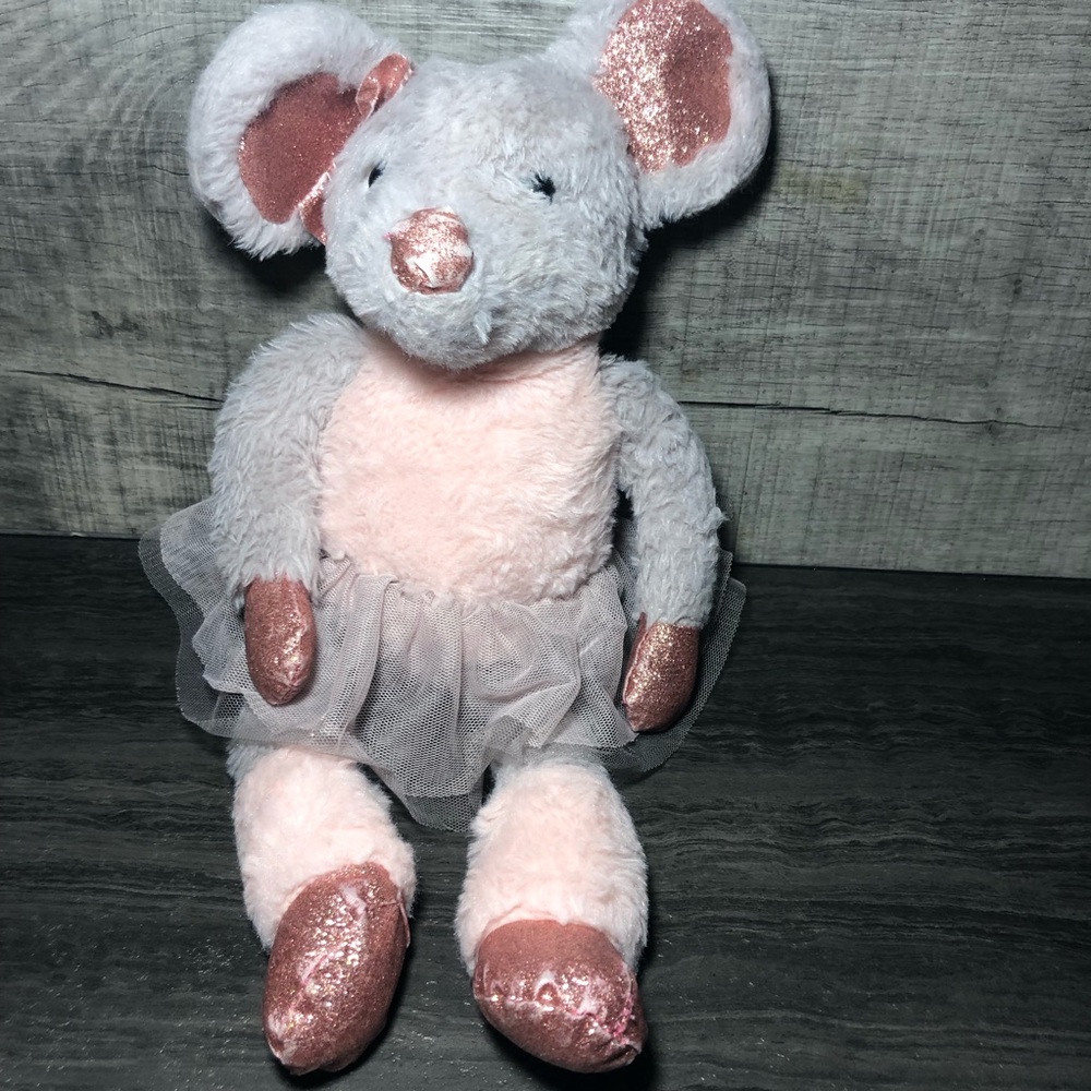 Dan Dee Collector Choice Glittery BALLERINA MOUSE in Pink Tutu Plush